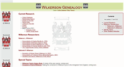 Desktop Screenshot of genealogy.wilkersonart.com