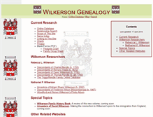 Tablet Screenshot of genealogy.wilkersonart.com